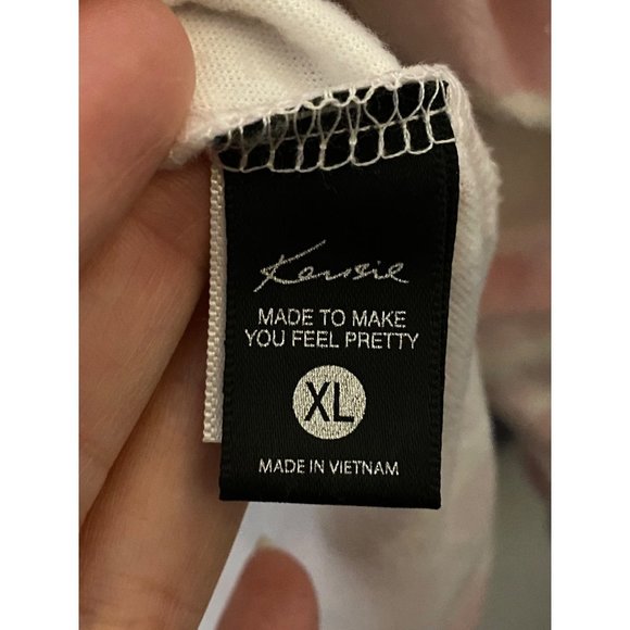 New Kensie pink camo fuzzy sweatshirt pajama top Sz XL - Picture 3 of 8